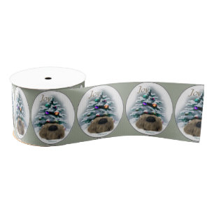 Pekingese Christmas Grosgrain Ribbon