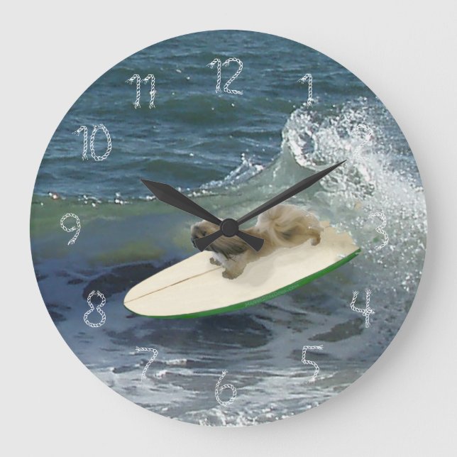 Pekingese Clock (Front)