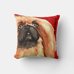 Pekingese Colour Block Cushion