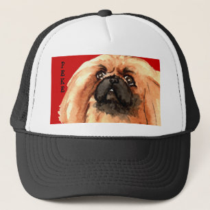 Pekingese Colour Block Trucker Hat