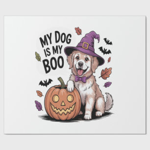 Pekingese Dog Halloween Square Wrapping Paper