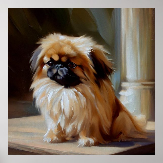 Pekingese Dog Poster (Front)