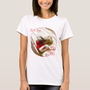 Pekingese Dog Santa Hat T-Shirt