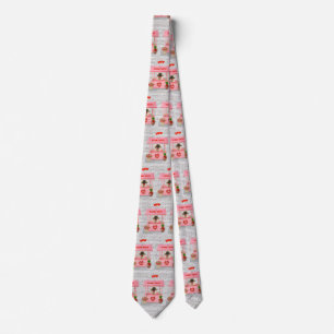 pekingese Dog Valentine's Day Kissing Booth Tie