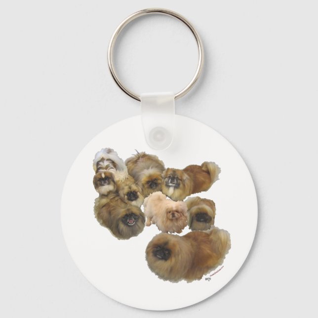 Pekingese Group Key Ring (Front)