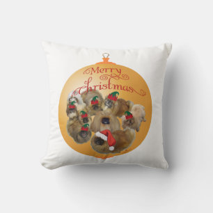 Pekingese Group Ornament Cushion