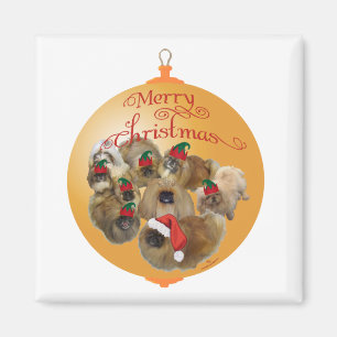 Pekingese Group Ornament Magnet