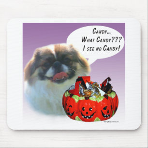 Pekingese Halloween Candy Mouse Pad