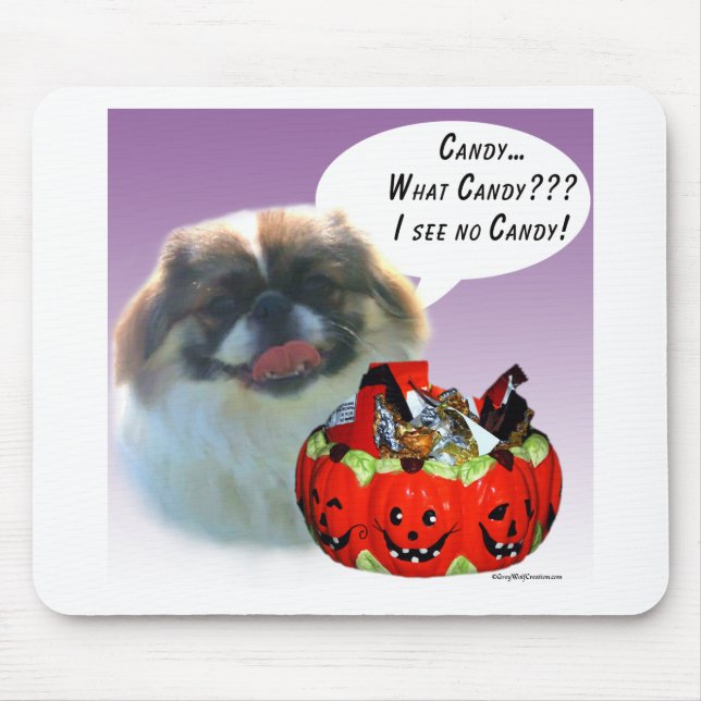 Pekingese Halloween Candy Mouse Pad (Front)