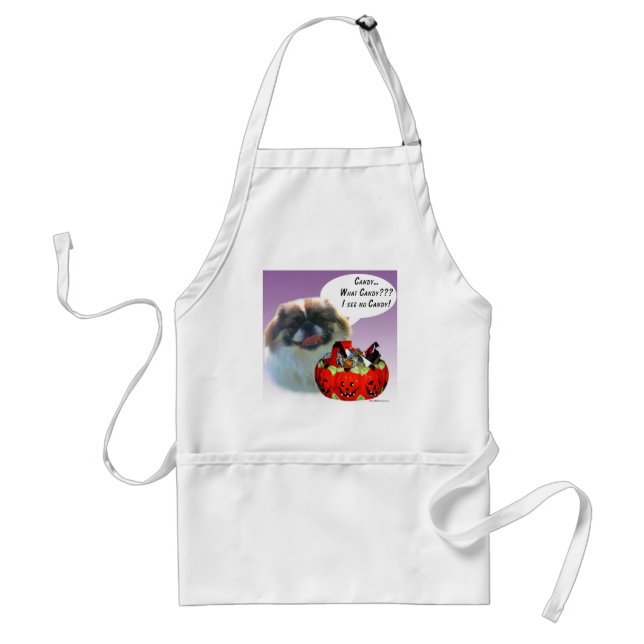 Pekingese Halloween Candy Standard Apron (Front)