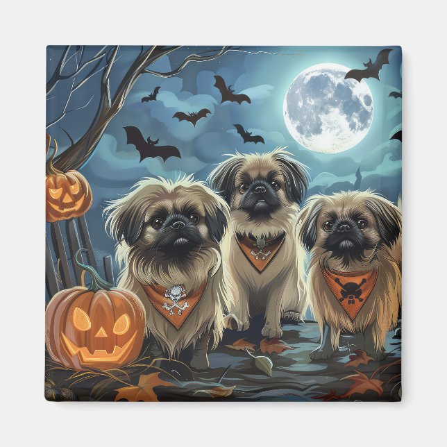 Pekingese Halloween Spooky Magnet (Front)