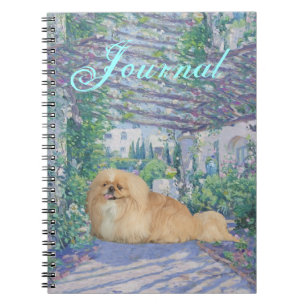 Pekingese in Lavender Spiral Notebook