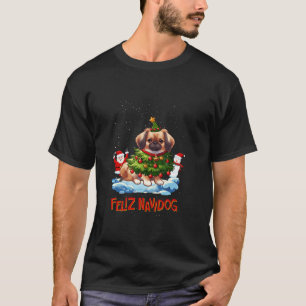 Pekingese Merry Christmas Tree Lights Dog X Mas Do T-Shirt