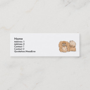 Pekingese Mini Business Card
