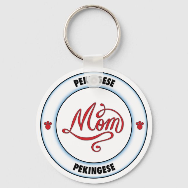 PEKINGESE mum Key Ring (Front)