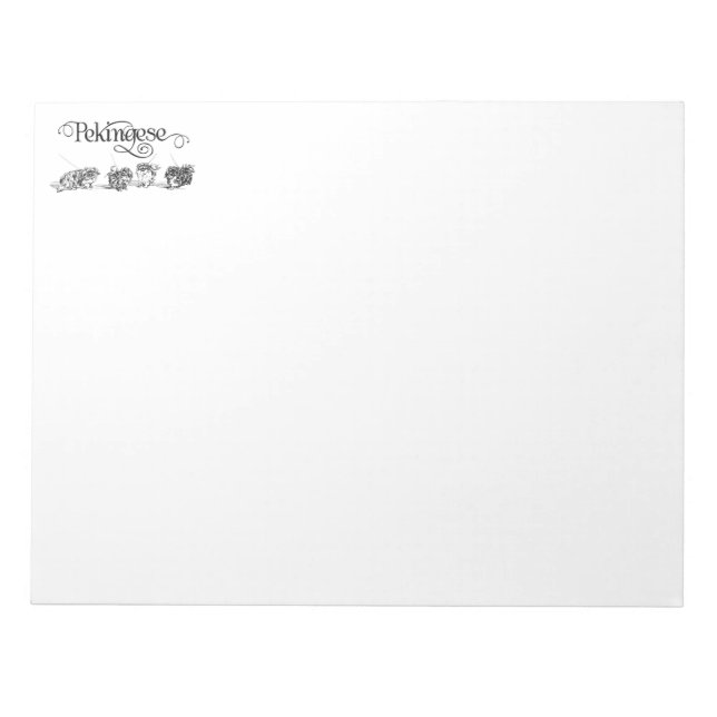Pekingese Notepad (Front)