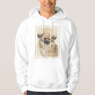 Pekingese Painting - Cute Original Dog Art Hoodie