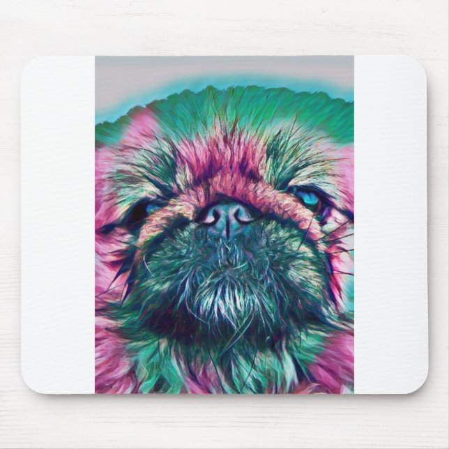 Pekingese Portrait Mouse Pad (Front)