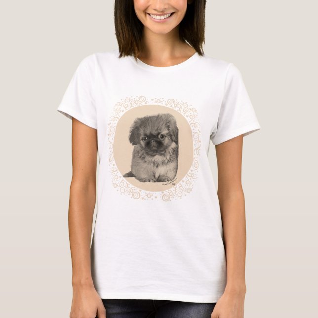 Pekingese Puppy T-Shirt (Front)