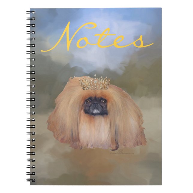 Pekingese Royal Spiral Notebook (Front)