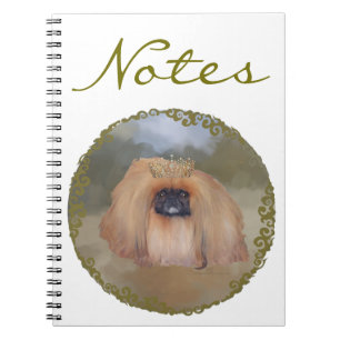 Pekingese Royal Spiral Notebook