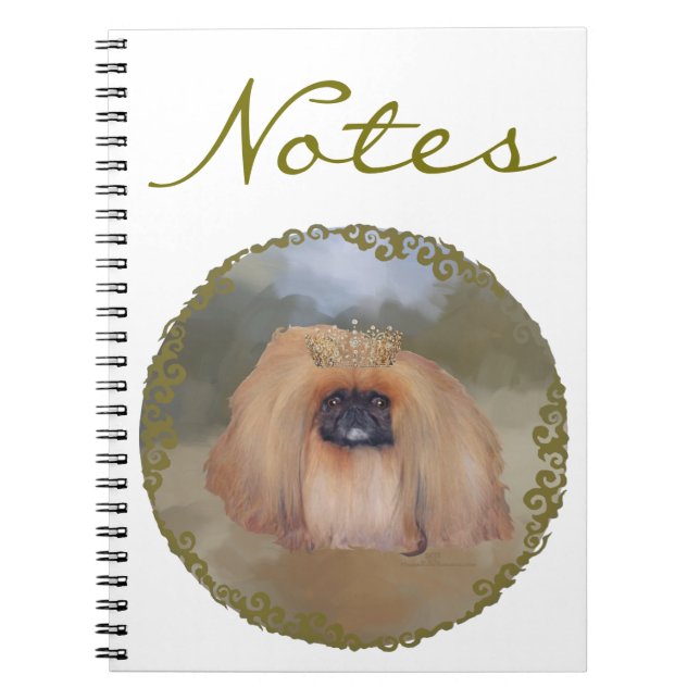 Pekingese Royal Spiral Notebook (Front)