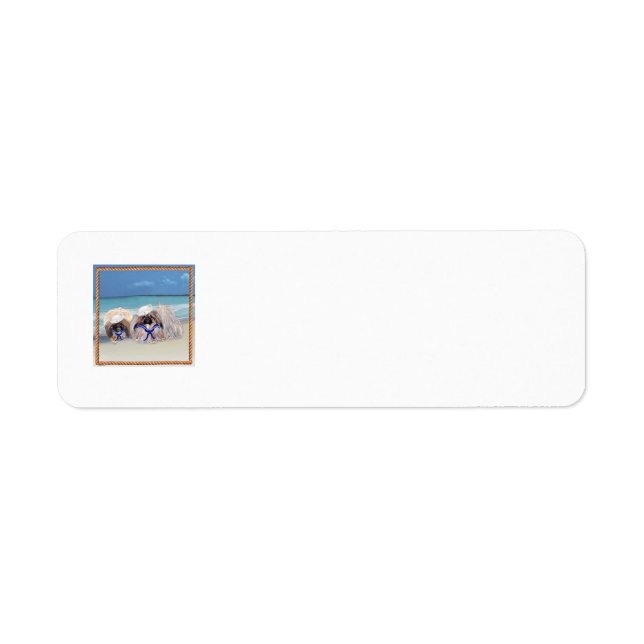 Pekingese Sailors Return Address Labels (Front)