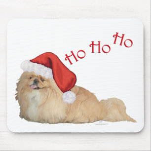 Pekingese Santa Claus Mouse Pad