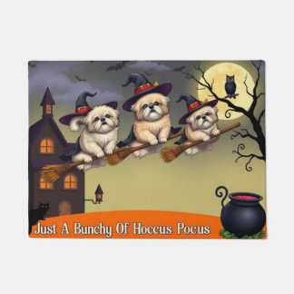 Pekingese Sisters Just A Bunch Of Hocus Pocus Doormat