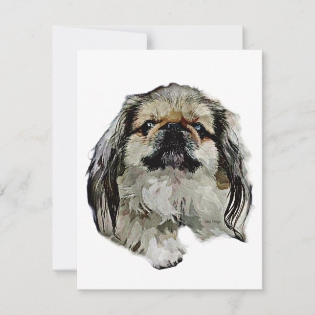 Pekingese Stationery - blank card (Front)