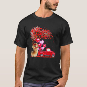 Pekingese Sunglasses Hearts Tree Pickup Truck Cou T-Shirt