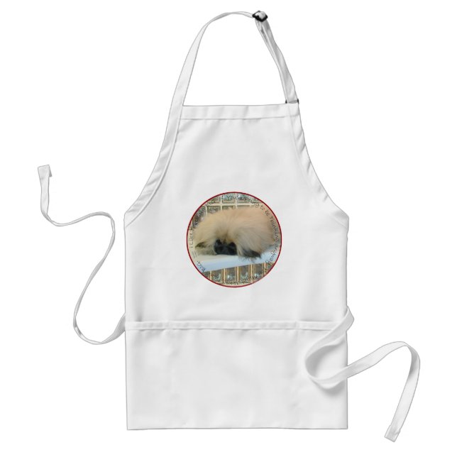 Pekingese Thinking Big Standard Apron (Front)