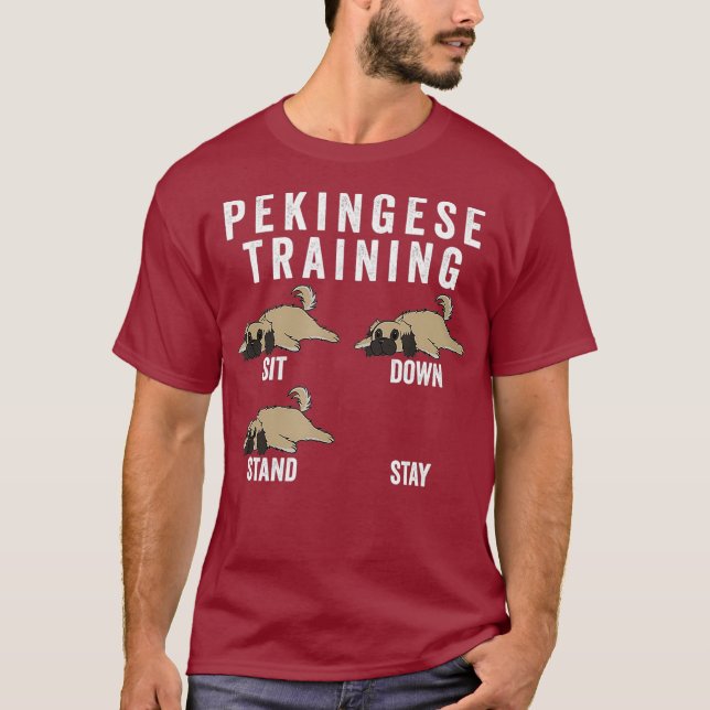 Pekingese Training Dog T-Shirt (Front)