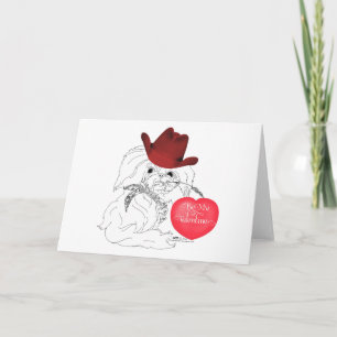 Pekingese Valentine Holiday Card