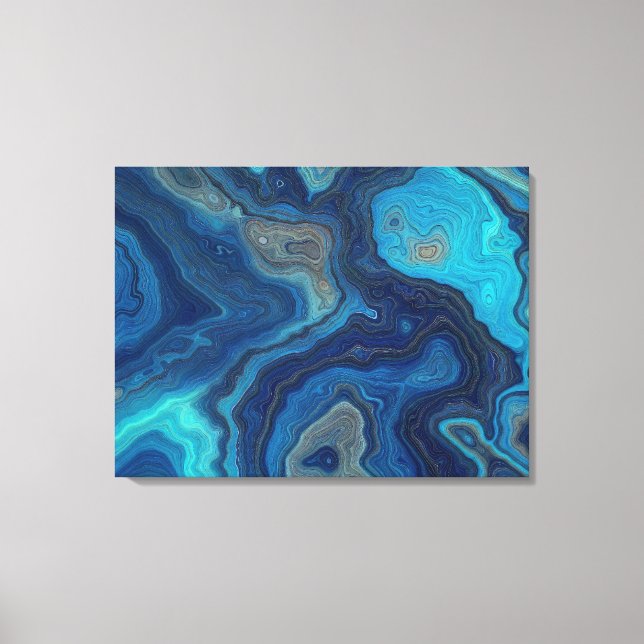 “Pelagic Contours” – An Abstract Seascape Canvas Print (Front)
