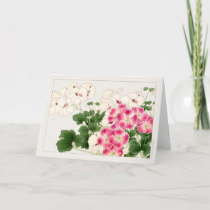 Pelargonium by Tanigami Konan Card