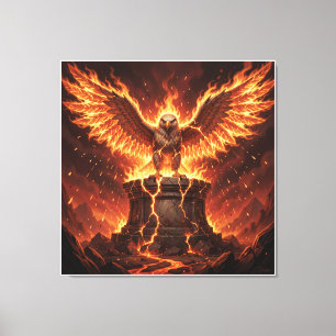 Pelasgian Altar of the Flaming Eagle I Canvas Print