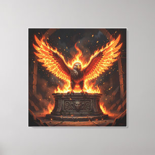 Pelasgian Altar of the Flaming Eagle VI Canvas Print