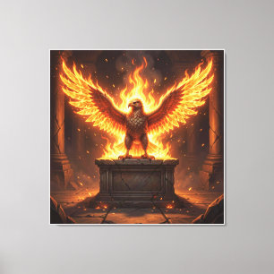 Pelasgian Altar of the Flaming Eagle VIII Canvas Print