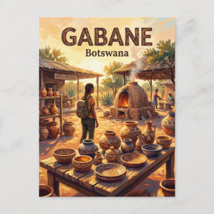 Pelegano Pottery Botswana Postcard