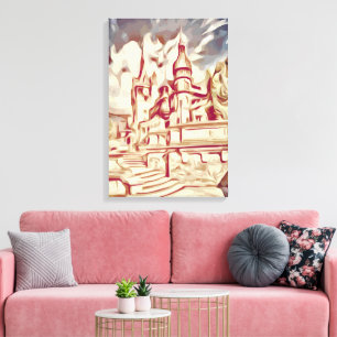 Peles castle canvas print