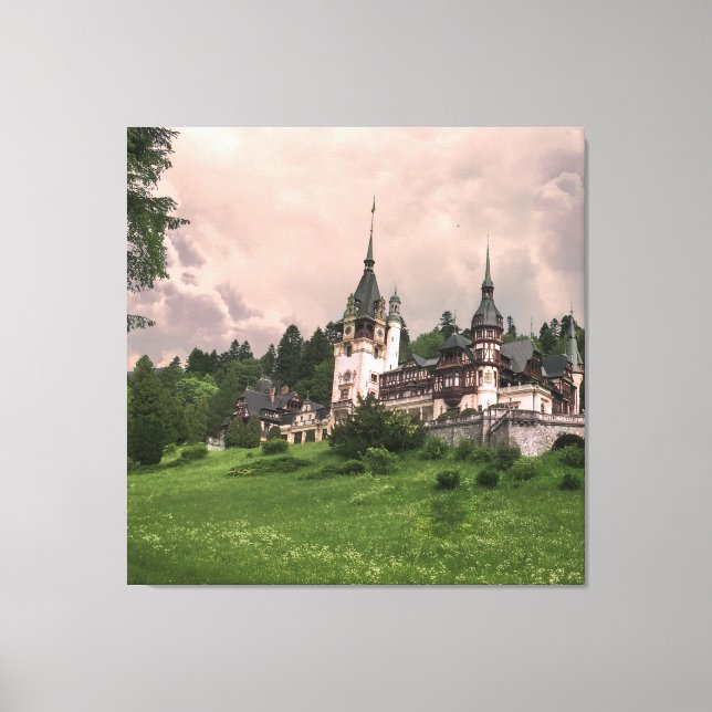 Peles Castle Romania Canvas Print (Front)