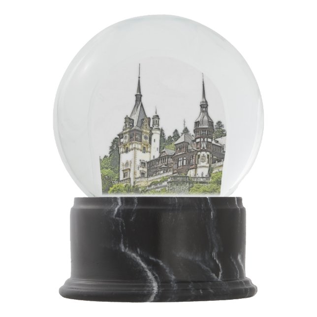 Peles Castle Snow Globe (Front)