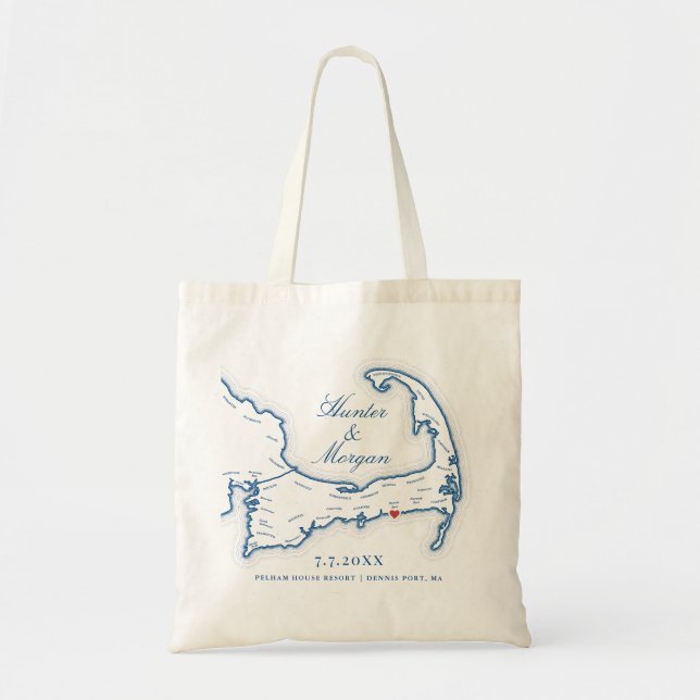 Pelham House Resort Wedding Favour Tote Bag (Front)