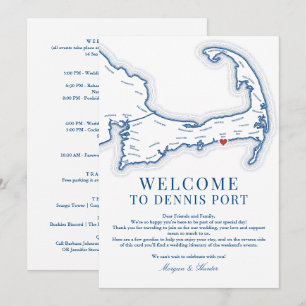 Pelham House Wedding Weekend Itinerary Welcome Thank You Card