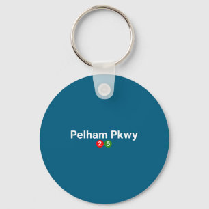 Pelham parkway new york subway station stop bronx key ring