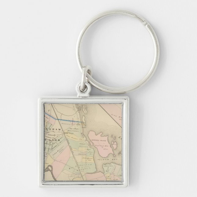 Pelham, Pelham Manor, New York Key Ring (Front)