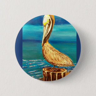PELICAN 6 CM ROUND BADGE