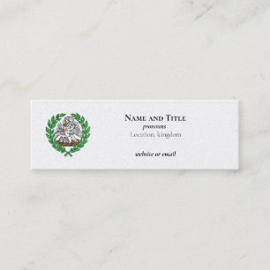 Pelican and Laurel Wreath Mini Business Card