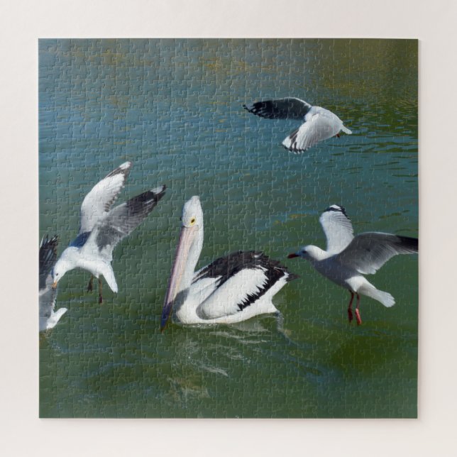 Pelican And The  Gate Crashers,  Jigsaw Puzzle (Vertical)